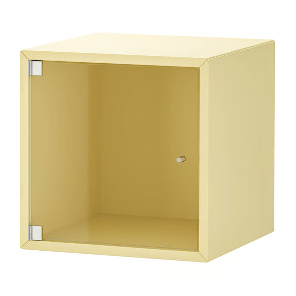 GlowCab – Cabinet with Glass – Yellow– 35×25×35 cm