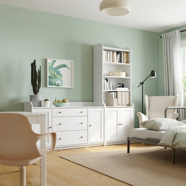 MDF White Storage unit - 210×46×199cm