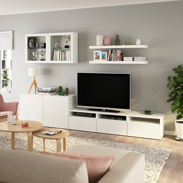 Delta TV + Luck shelves combination, 300x42x195 cm