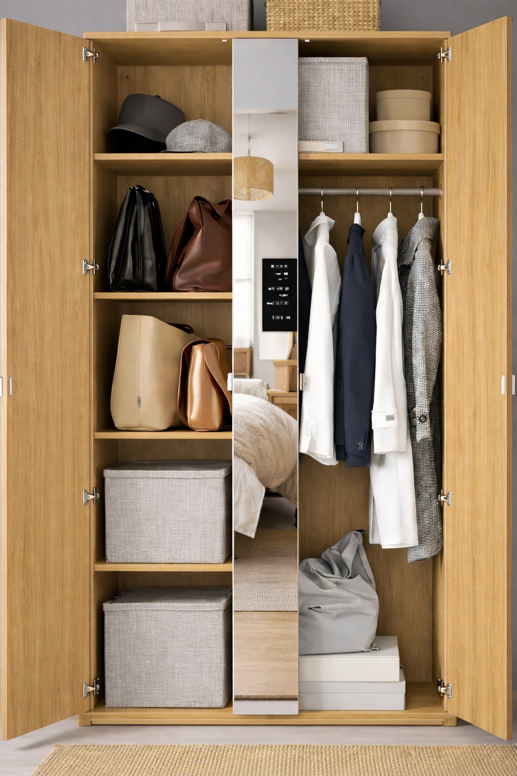 Oak Wardrobe - 105x57x200cm.