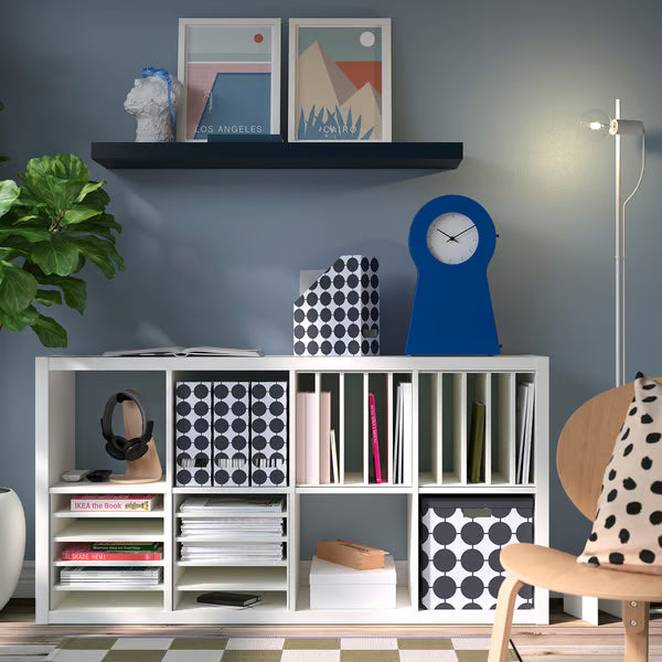 Kseries shelving unit with 4 insert shelf unit, 147x39x77cm