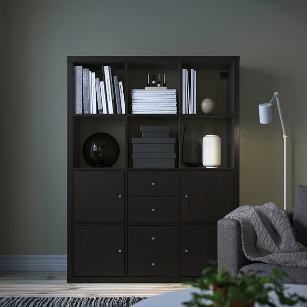 Kseries Shelving unit with 6 Storage, 112x39x147cm
