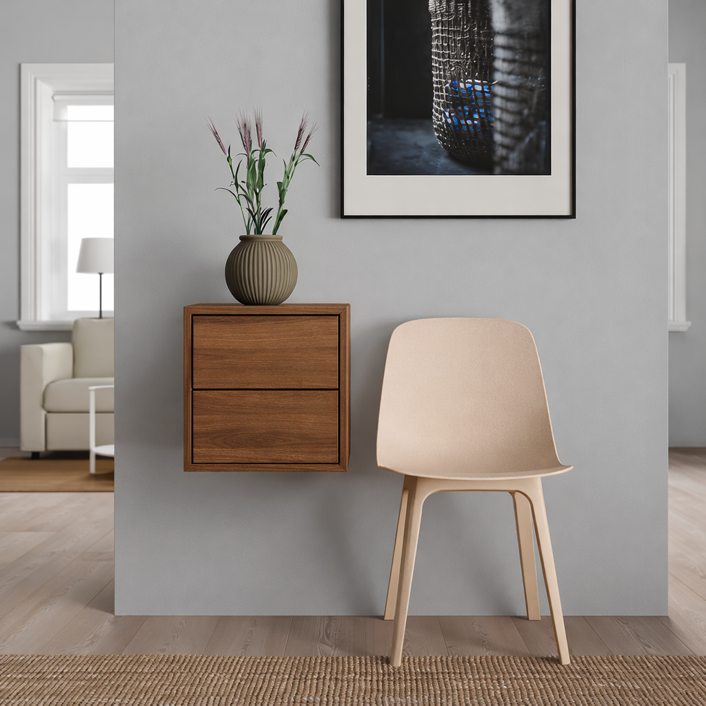 Emmett Cabinet with 2 Drawers, 35×35×35cm