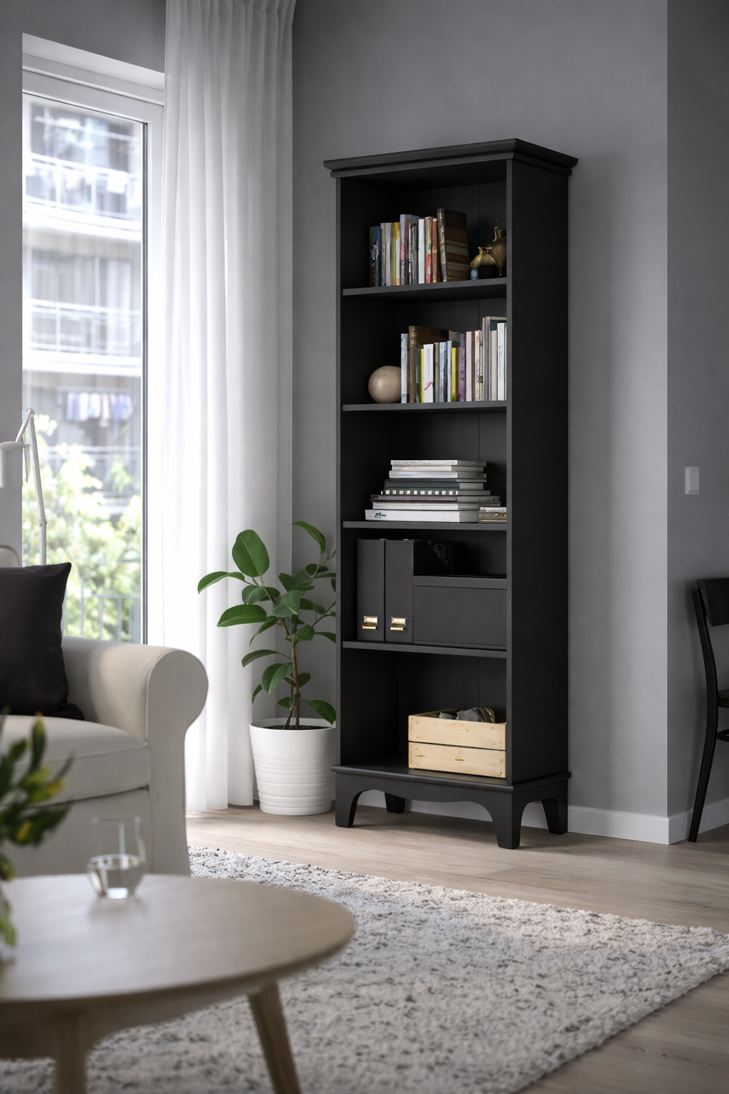 LM tall display cabinet, 65x34x199cm