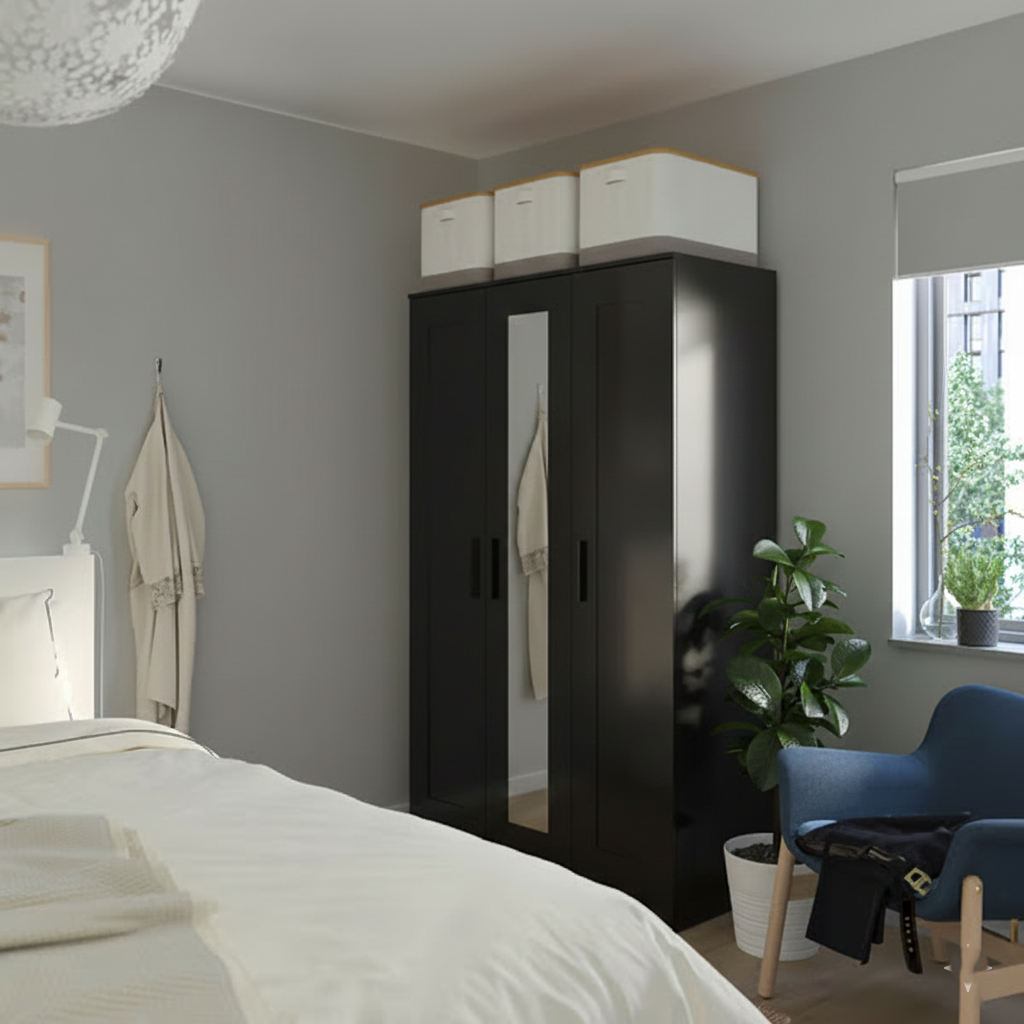 Brimlok Wardrobe with 3 doors - 117x50x190cm.