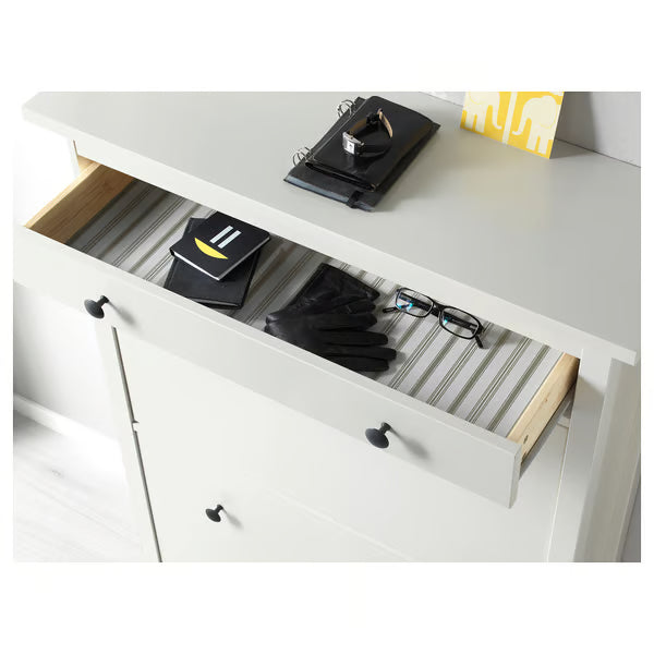 Hymnes Shoe cabinet with 2 compartments,  89x30x127cm