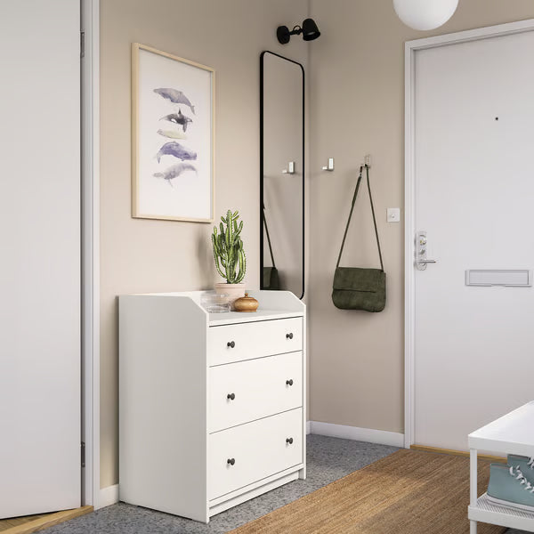 MDF Chest of 3 Drawers - 70x46x84cm - [H3]
