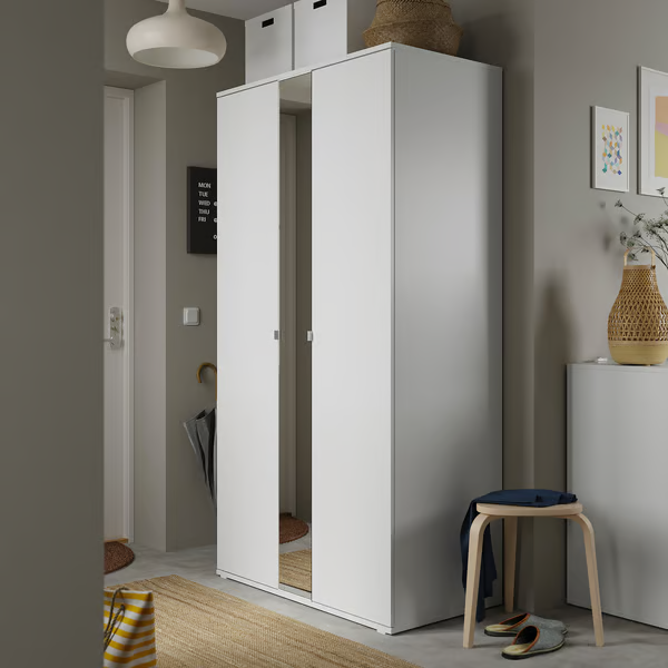 White Wardrobe - 105x57x200cm.