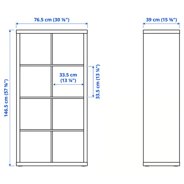 Kseries V Shelving unit with 4 Storage, 77x39x147cm