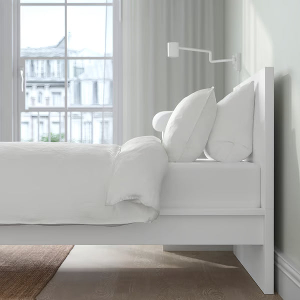MAILY (White) Standard Bed - Single Size (90 & 100 & 120cm)