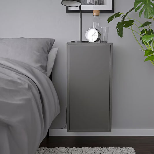 Shelfy – Cabinet with Door & Shelf – Dark-Gray– 35×35×70 cm