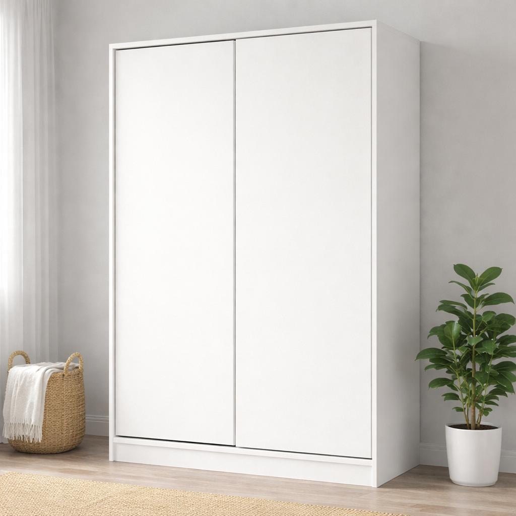 White Wardrobe  - 120x40x180cm.