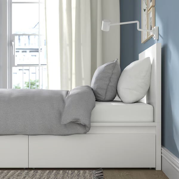 MAILY (White) Drawers Storage Bed - Single Size (90 & 100 & 120cm)
