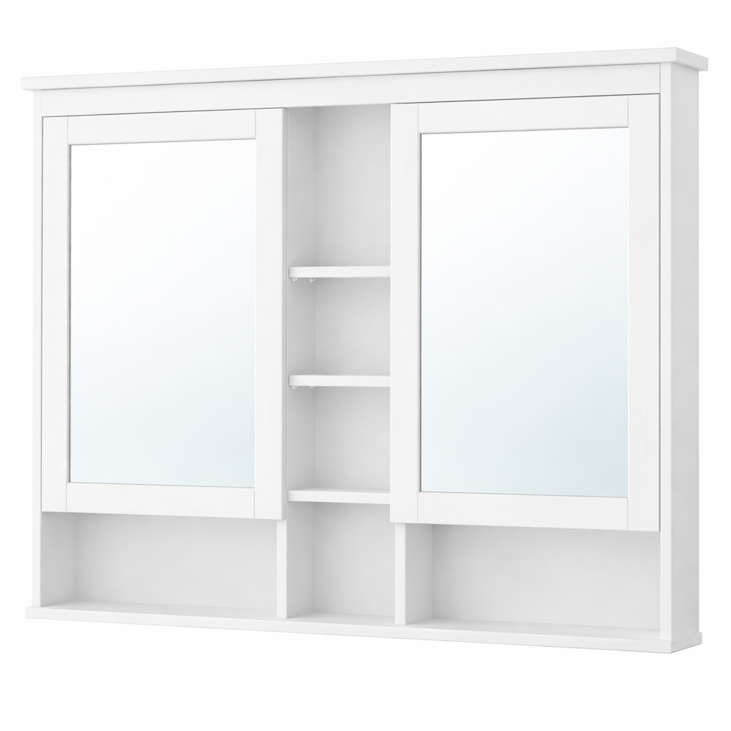 Hymnes, Mirror cabinet with 2 doors, 120x16x98cm