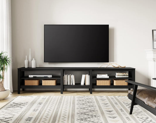 Black Ziya MDF TV Stand -160x40x50cm.