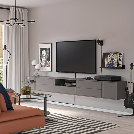 Emmett TV storage combination Plus, 280x35x35cm