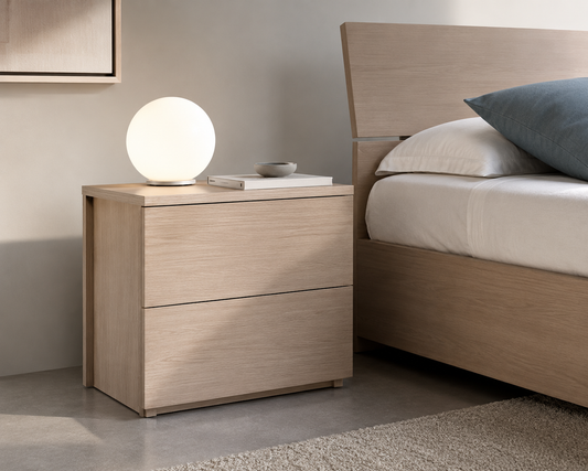 Lumina Modern Nightstand, 50x40x50cm