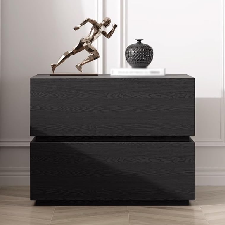 Arden Nightstand in Black – 55x40x42cm