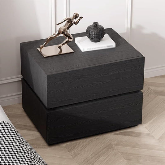 طاولة جانبية من أردن باللون الأسود - 55 × 40 × 42 سم