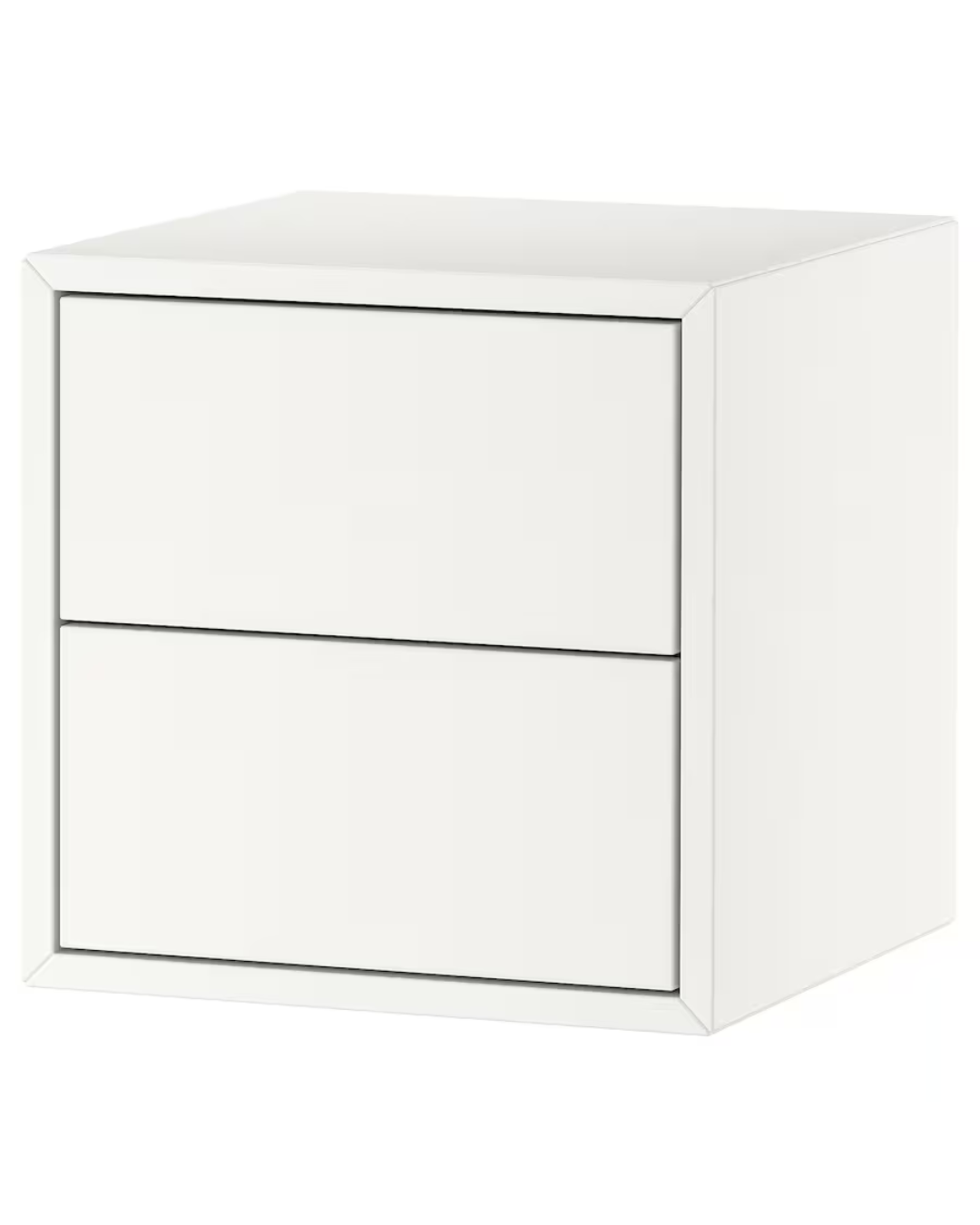 DuoDraw – Cabinet with 2 Drawers – White – 35×35×35 cm
