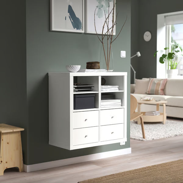 Kseries Shelving unit, with 4 drawers/with 2 shelf, 77x39x77cm