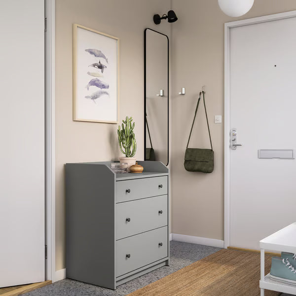 MDF Chest of 3 Drawers - 70x46x84cm - [H3]