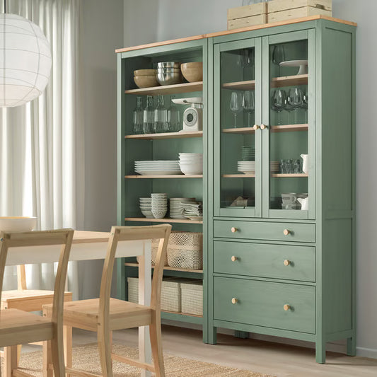 Hymnes Storage combination w doors/drawers, 180x37x197cm
