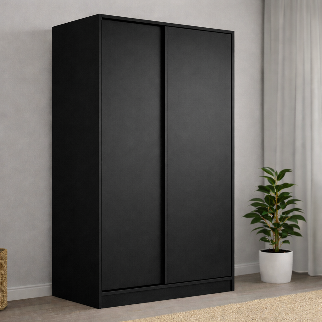 Black Wardrobe  - 120x40x180cm.