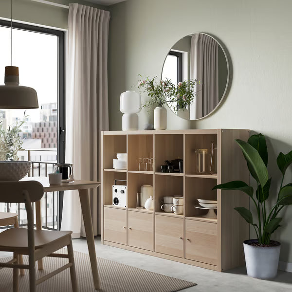Kseries Shelving unit with 2 cabinets, 147x39x112cm
