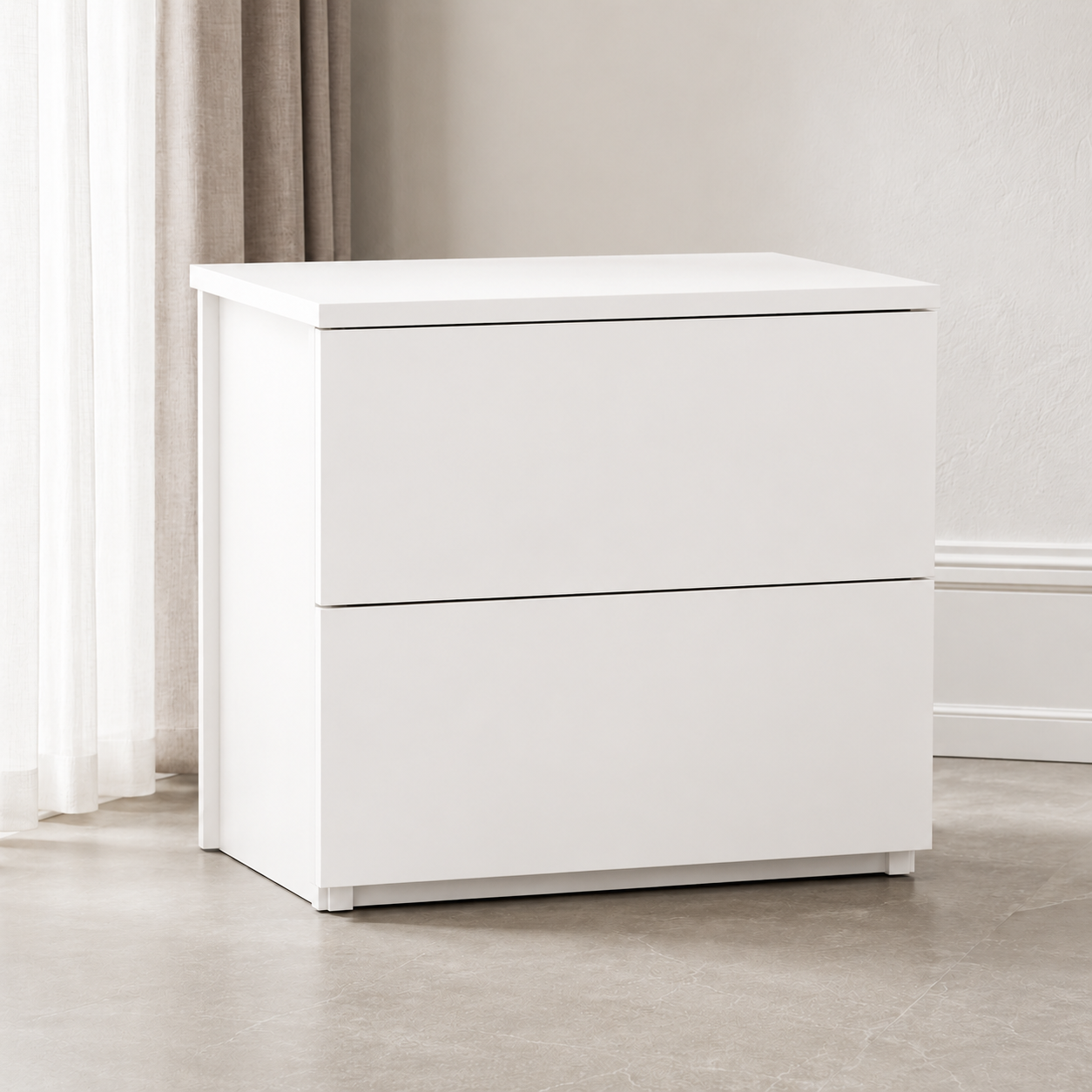 Lumina Modern Nightstand, 50x40x50cm