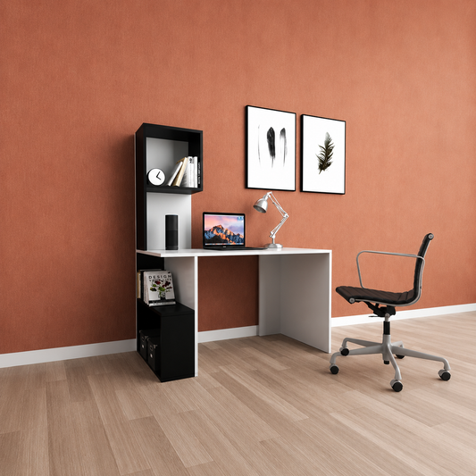 Monolith Two-Tone Tower Workstation, 140x50x140 cm