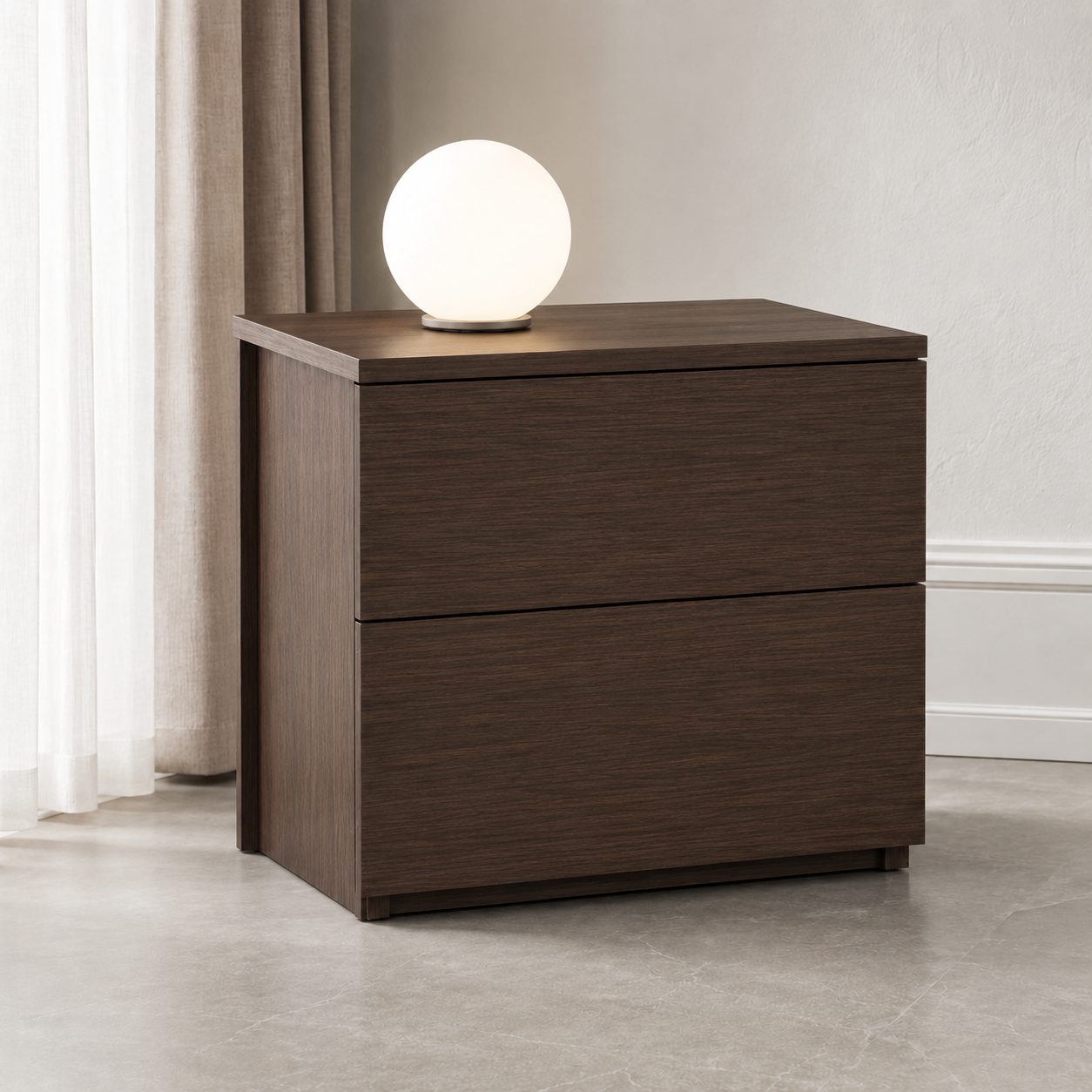 Lumina Modern Nightstand, 50x40x50cm