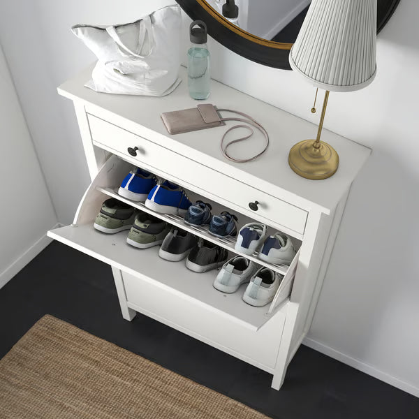 Hymnes Shoe cabinet with 2 compartments,  89x30x127cm