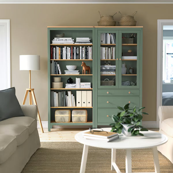 Hymnes Storage combination w doors/drawers, 180x37x197cm