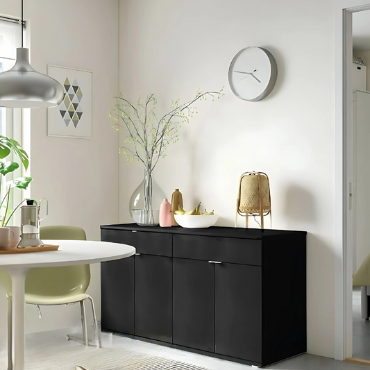 Vicky - Black Buffet  - 75cm ×37cm ×140cm.