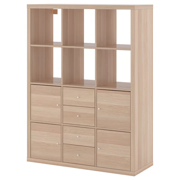 Kseries Shelving unit with 6 Storage, 112x39x147cm