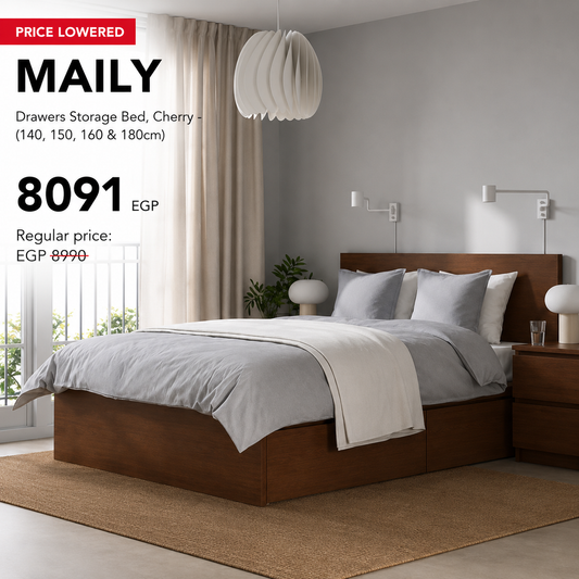 MAILY  Drawers Storage Bed - (140, 150, 160 & 180cm)