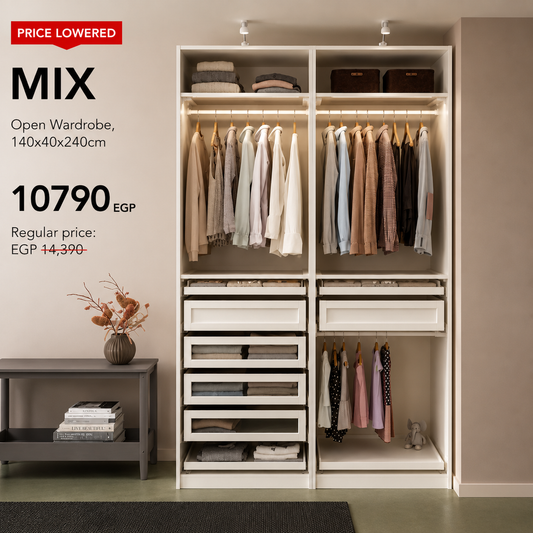 MIX open Wardrobe, 120x40x240cm