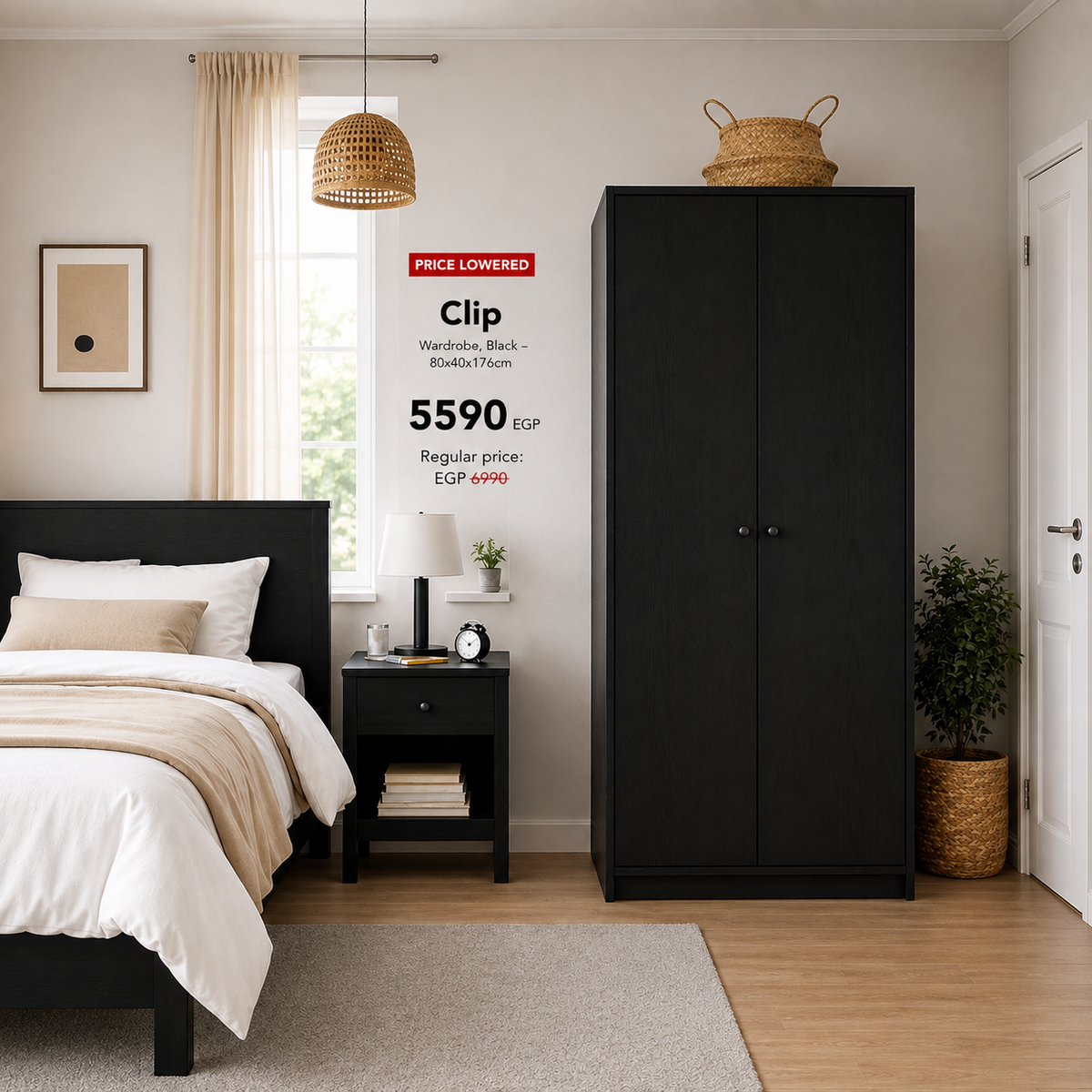 Clip Wardrobe – 80x40x176cm