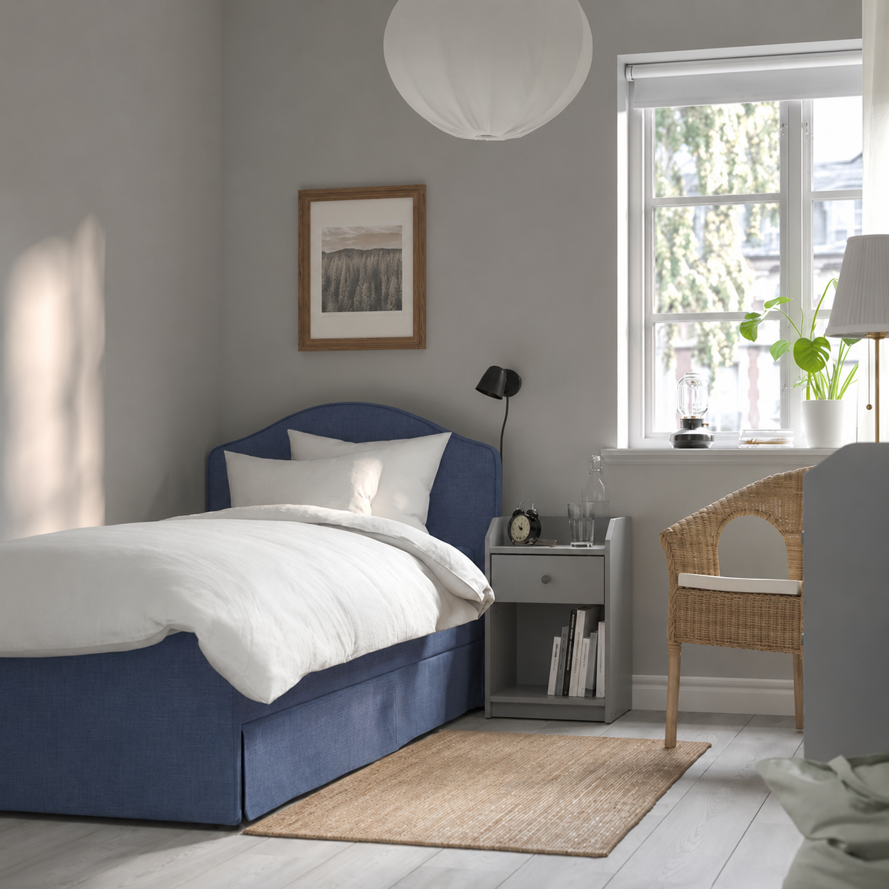 Ram Upholstered bed frame