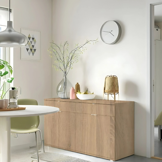 Vicky - Oak Buffet  - 75cm ×37cm ×140cm.