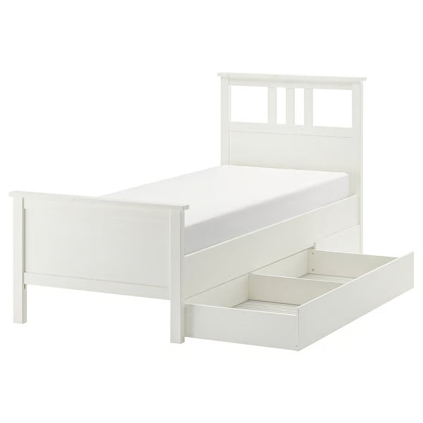 Hymnes Mini-Bed frame with 2 storage boxes, 90x200cm