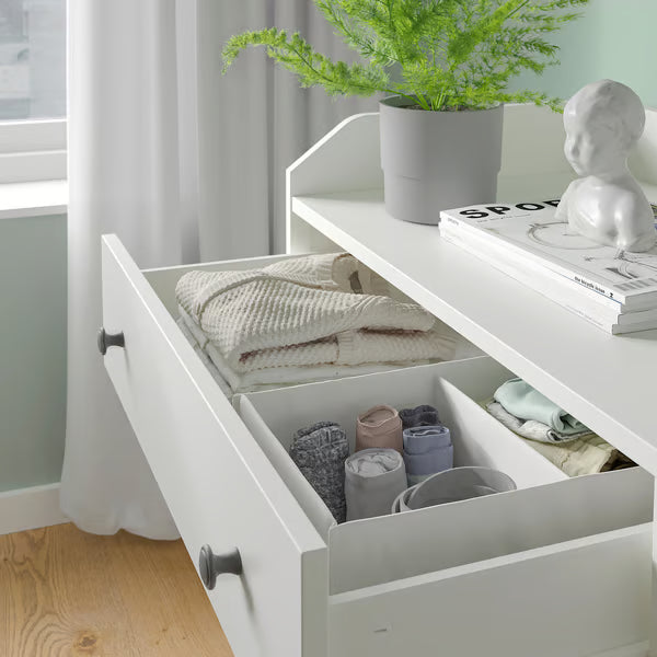 White Drawers Unit 3 drawers 70x46x116cm