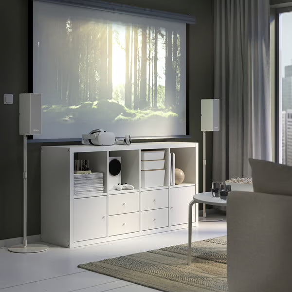 Kseries H Shelving unit with 4 Storage, 147x39x77cm