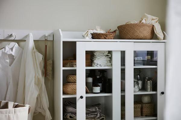 Rakva White Storage unit -105x36x116cm