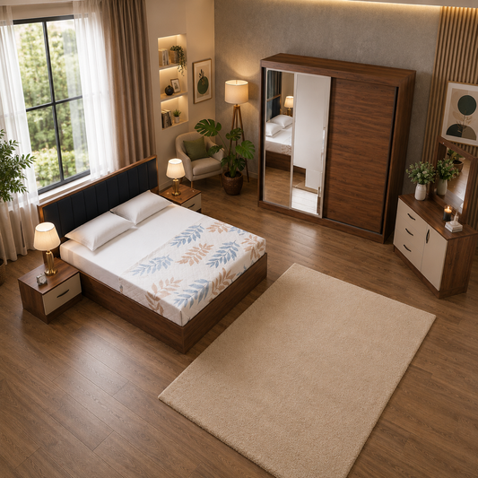 The Timberline Upholstered Set.