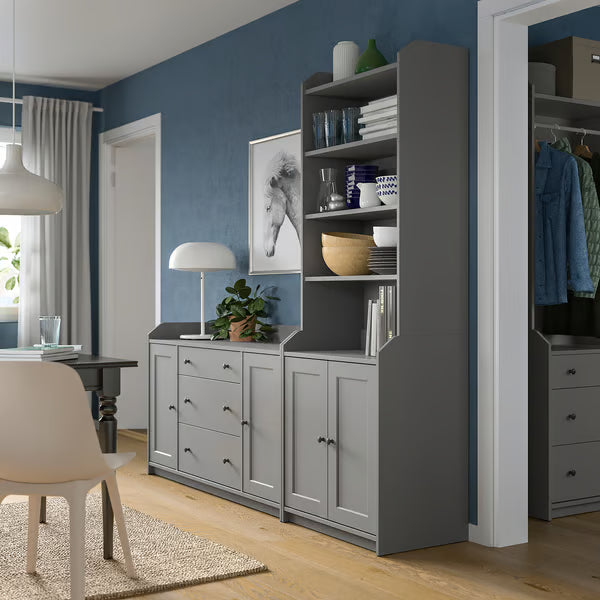 MDF White Storage unit - 210×46×199cm