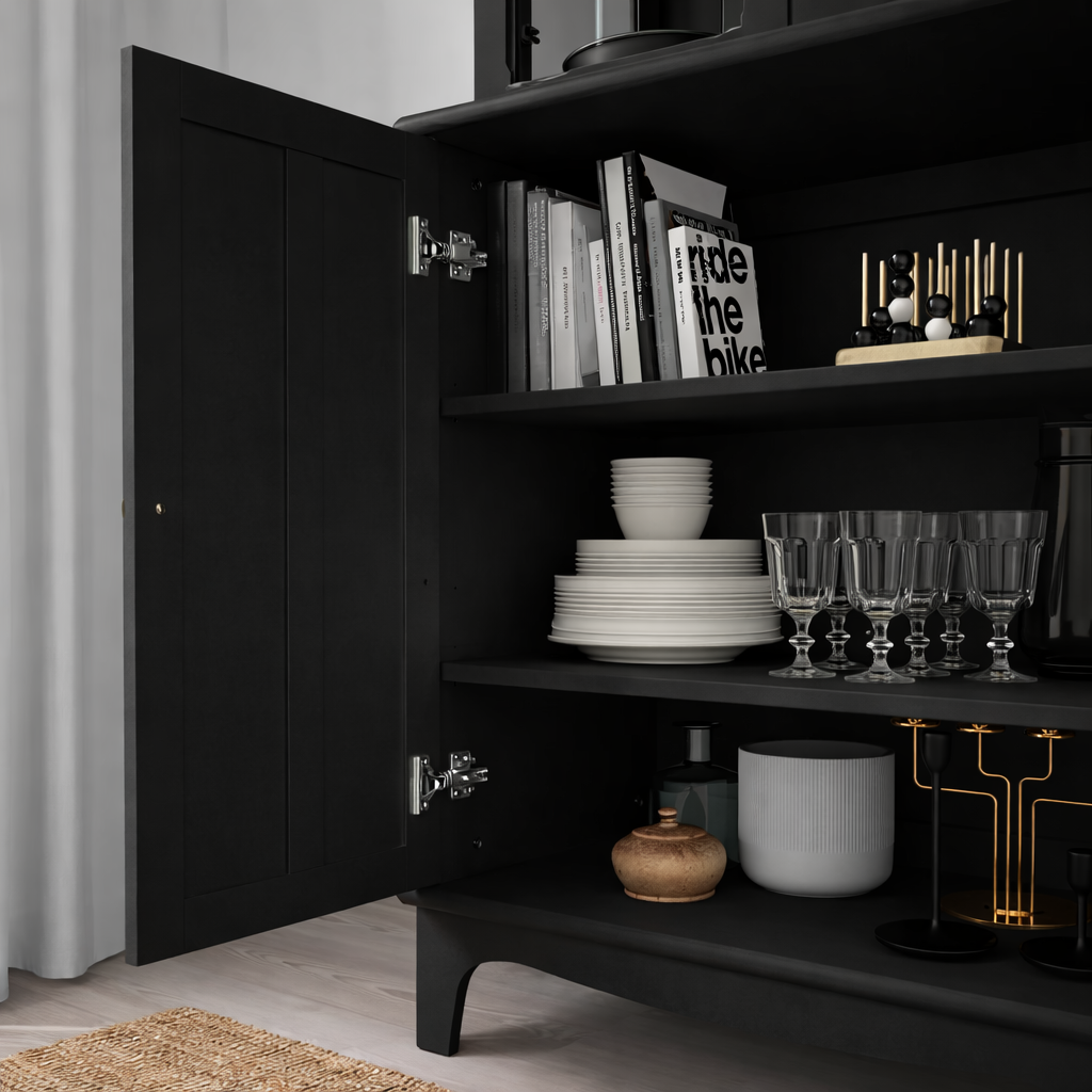 LM Cabinet with glass doors,86x49x199cm