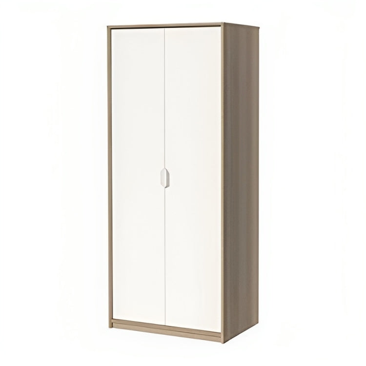 MDF Oak White Wardrobe 80cm 50cm 196cm Woody Stores
