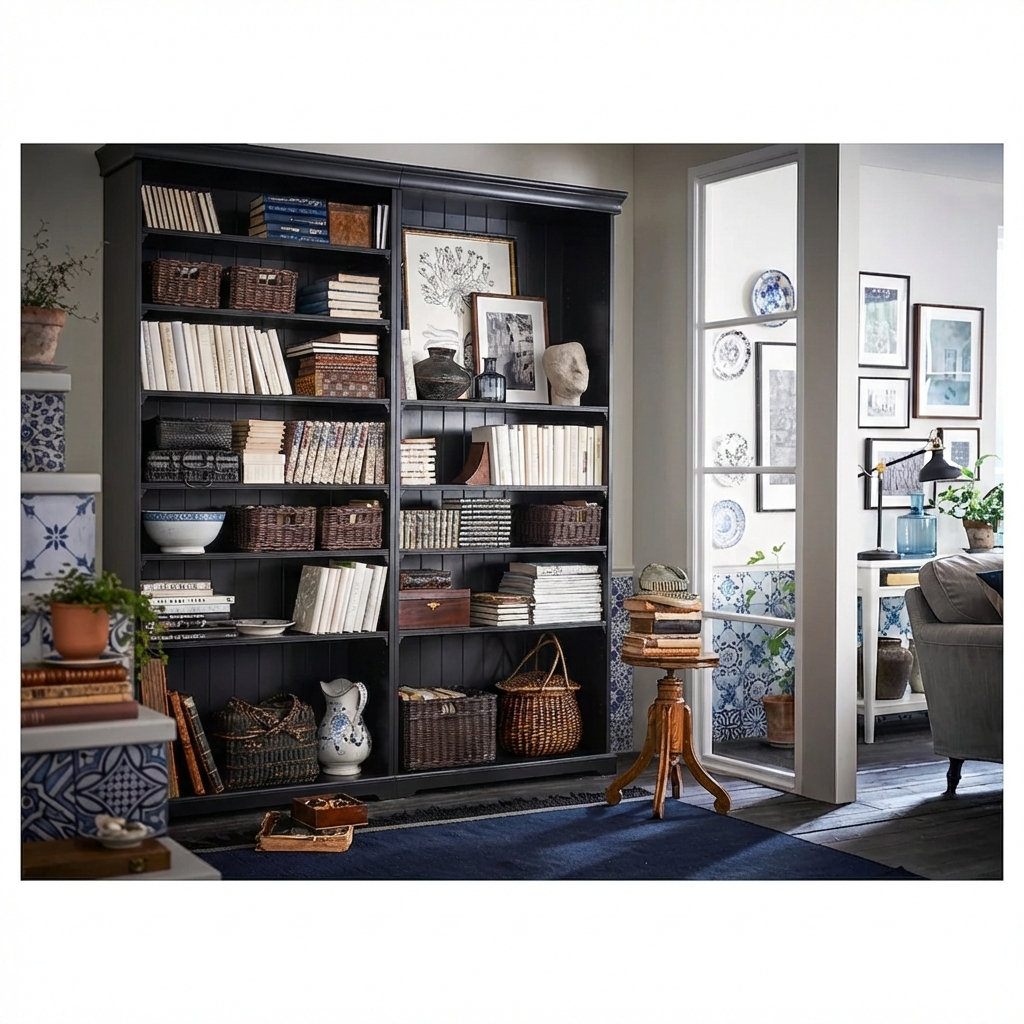 Viatorp bookcase/Display unit, 96x38x214cm
